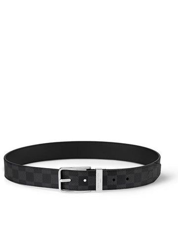 Pont Neuf 35mm Leather Belt Grey - LOUIS VUITTON - BALAAN 1