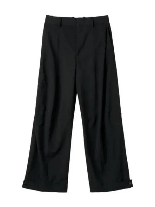 Wool wide pants black - BOTTEGA VENETA - BALAAN 1