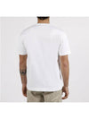 Logo Patch Short Sleeve T-Shirt White - STONE ISLAND - BALAAN 5