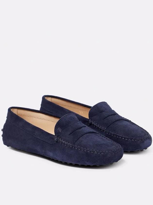 Gommino Suede Driving Shoes Blue - TOD'S - BALAAN 2