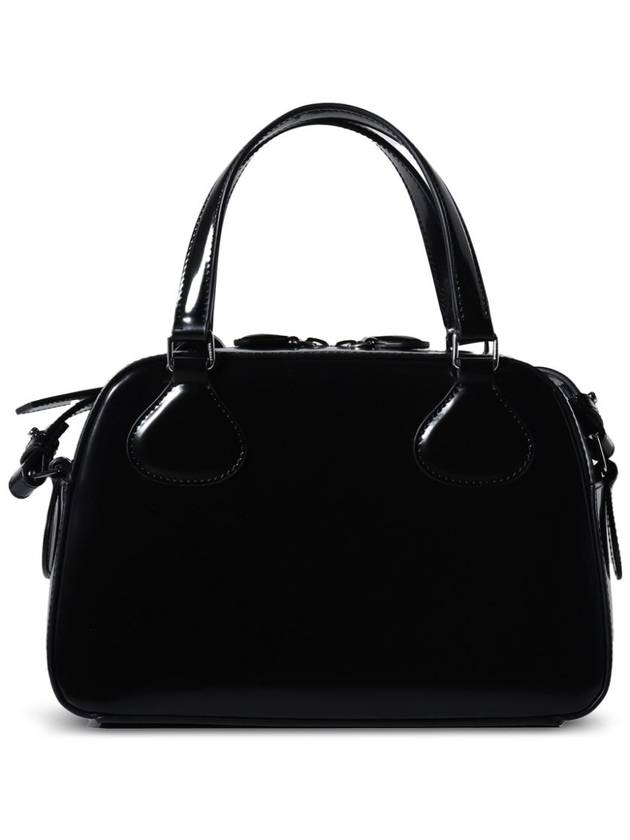 AC Stud Leather Bowling Bag Black - COURREGES - BALAAN 7