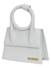 Le Chiquito Noeud Coiled Leather Tote Bag White - JACQUEMUS - BALAAN 2