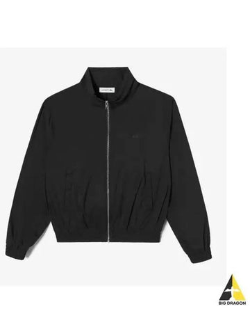 Women s High Neck Windbreaker Black - LACOSTE - BALAAN 1