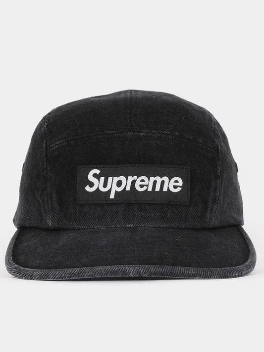 patch logo denim men s camp cap FW24H37 BLACK - SUPREME - BALAAN 1