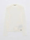 Crew Neck Cotton Long Sleeve T-Shirt White - JIL SANDER - BALAAN 2