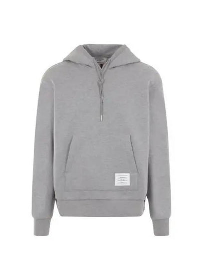 Men's Center Back Stripe Logo Patch Hoodie Grey - THOM BROWNE - BALAAN 2