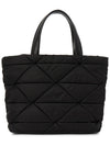 Triangle Logo Re-Nylon Padded Tote Bag Black - PRADA - BALAAN 5