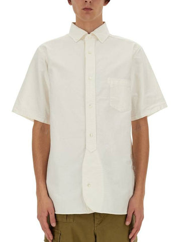 British Officers Short Sleeve Shirt White - NIGEL CABOURN - BALAAN 1