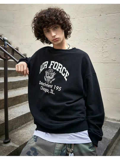 Air Force Sweatshirt Black - FLUKE - BALAAN 2