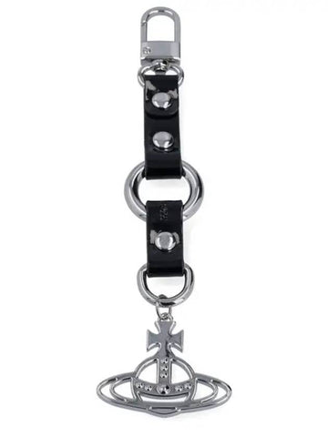 ORB charm key holder black silver - VIVIENNE WESTWOOD - BALAAN.