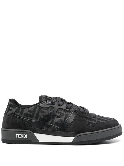 Match FF Jacquard Low Top Sneakers Black - FENDI - BALAAN 2