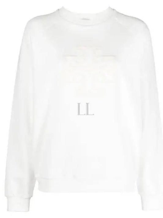 Logo Applique Sweatshirt White - TORY BURCH - BALAAN 2