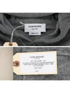 4 Bar Stripe Cashmere Hoodie Grey - THOM BROWNE - BALAAN 7