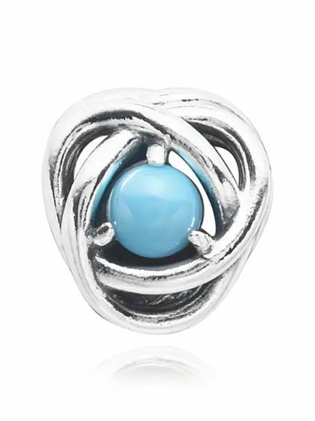 Turquoise Eternity Circle Bracelet Charm Silver - PANDORA - BALAAN 3