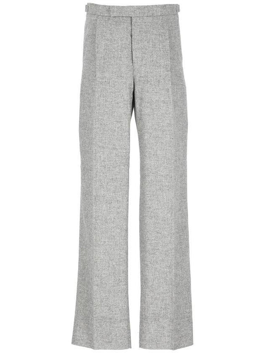 wool straight pants - THOM BROWNE - BALAAN 1