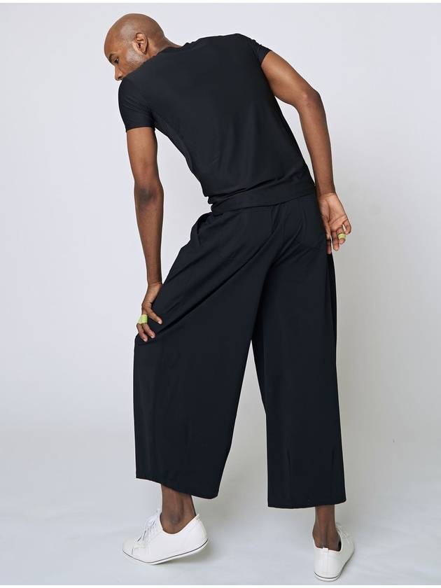 Tech Wide Pants Black - ATHPLATFORM - BALAAN 8