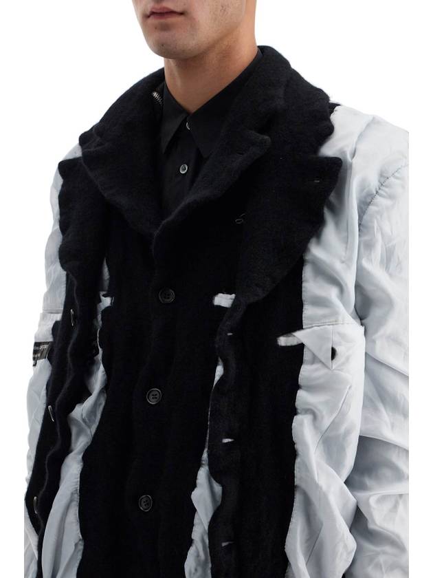 layered jacket with inside out effect - COMME DES GARCONS - BALAAN 4