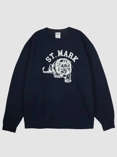 Unisex ST MARK Sweatshirt Deep Navy FG BLUE 1141150 - WILD DONKEY - BALAAN 1