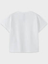 Pre-order delivery June 3rd Supima Cotton Luxe Crop T-Shirt White - NOIRER FOR WOMEN - BALAAN 4