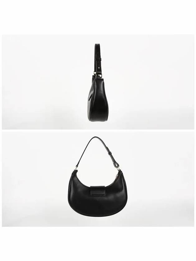 Ava Triomphe Smooth Calfskin Shoulder Bag Black - CELINE - BALAAN 4