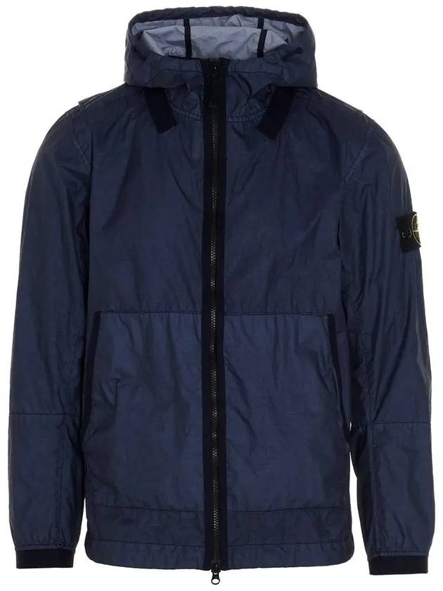 Men's Wappen Membrana Windbreaker Avio Blue - STONE ISLAND - BALAAN 3