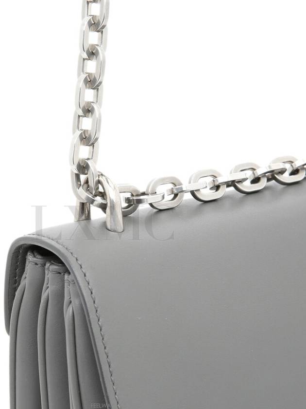 City Caprede Gray Silver Logo Chain Bag 1BD009 - PRADA - BALAAN 6