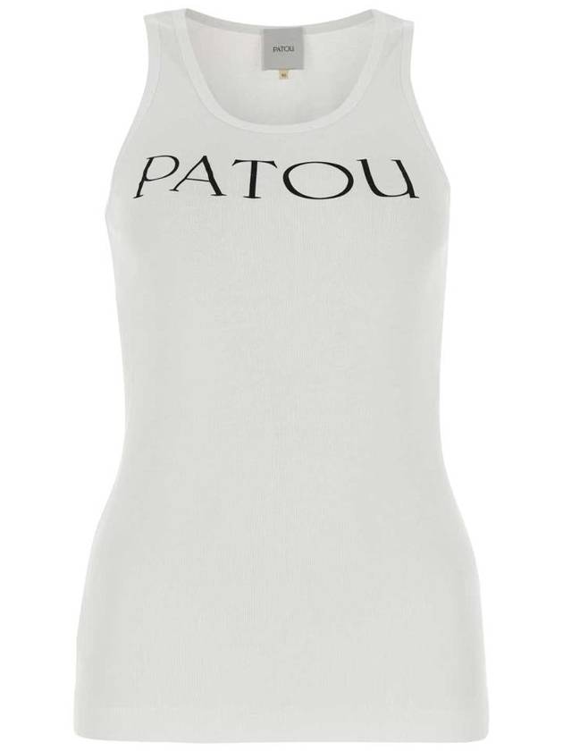 Women's Logo Print Sleeveless White - PATOU - BALAAN 2