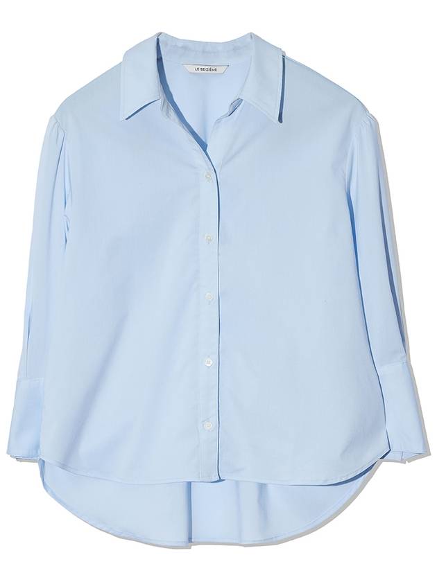 RinkleFree Open Collar Shirt Sky Blue - LESEIZIEME - BALAAN 9