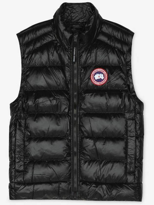Crofton Logo Patch Padding Vest Black - CANADA GOOSE - BALAAN 2