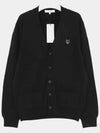 Bold Fox Head Patch Regular Cardigan Black - MAISON KITSUNE - BALAAN 3