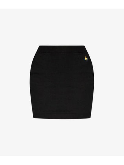 Logo Bea Mini H Line Skirt Black - VIVIENNE WESTWOOD - BALAAN 2