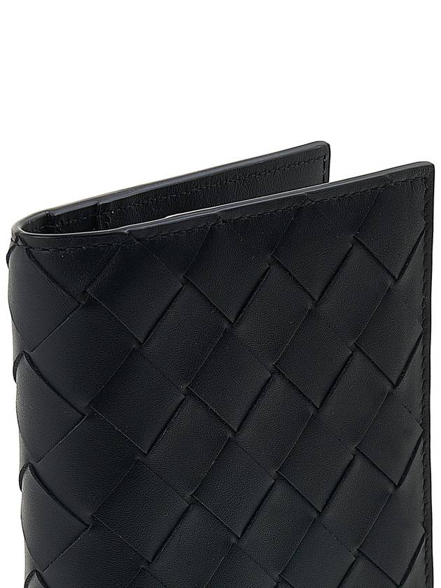 Intrecciato Leather Slim Long Wallet Black - BOTTEGA VENETA - BALAAN 7