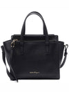 Amy Double Small Tote Bag Black - SALVATORE FERRAGAMO - BALAAN 3