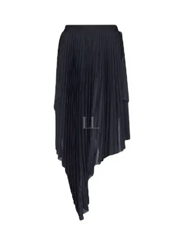 Pleated Unbalanced Skirt Black - GIVENCHY - BALAAN 2