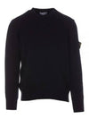 Logo Patch Knit Top Navy - STONE ISLAND - BALAAN 2