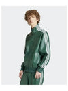 Pow Adicolor 3S Loose Firebird Leather Track Jacket Green - ADIDAS - BALAAN 2