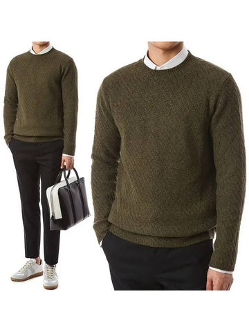 Baby Camel Diagonal Knit RD18101 24 - ROBERTO COLLINA - BALAAN 1