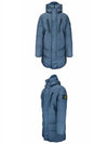 Garment Dyed Crinkle Wraps Padding Blue - STONE ISLAND - BALAAN 5