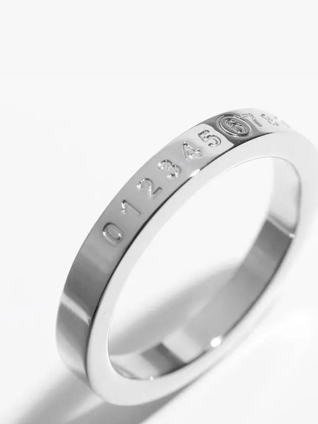 Numeric Minimal Signature Ring Palladium - MAISON MARGIELA - BALAAN 4