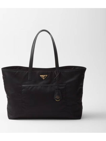 Re-Edition 1978 Large Re-Nylon Saffiano Leather Tote Bag Black - PRADA - BALAAN 2