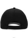 Re-Nylon Triangle Logo Baseball Cap Black - PRADA - BALAAN 5