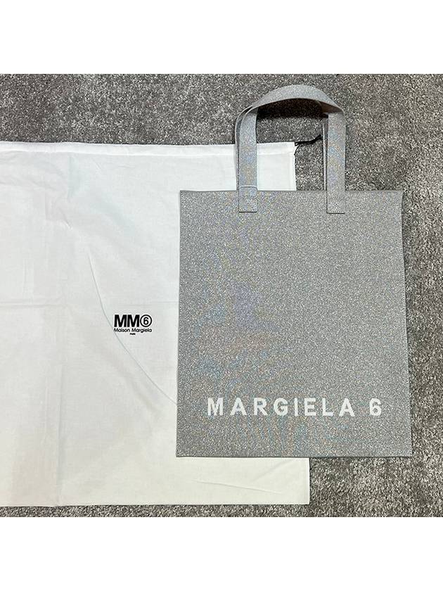 Logo Printed Tote Bag Grey - MAISON MARGIELA - BALAAN 4