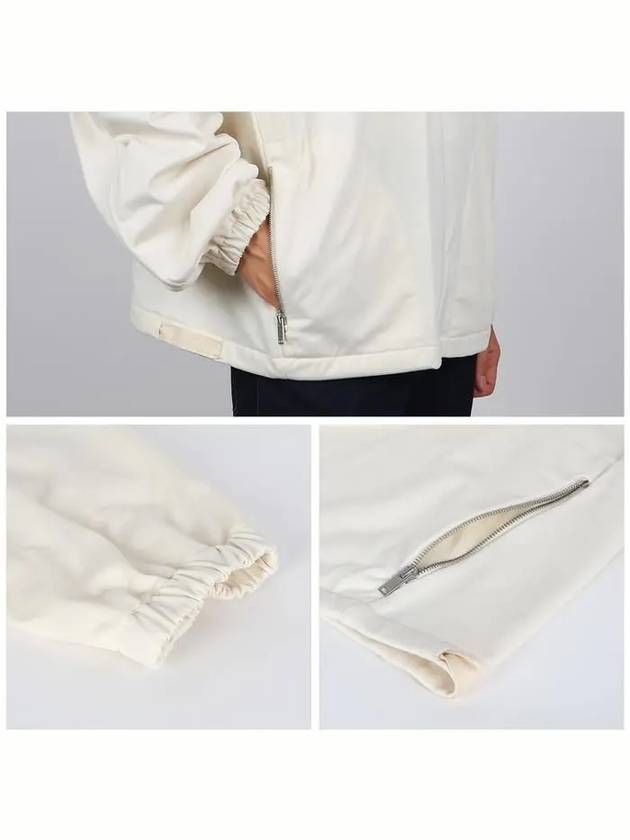 Two Side Zip Pockets Technical Cotton Hoodie White - JIL SANDER - BALAAN 7