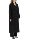 Double-Breasted Midi Coat Black - TOTEME - BALAAN 3