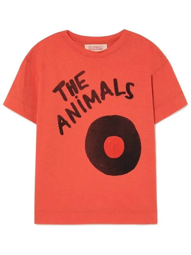 Kids Logo Printing T Shirt Red S23001 251BJ - THE ANIMALS OBSERVATORY - BALAAN 2