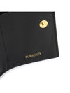 Check Compact Half Wallet Black - BURBERRY - BALAAN 7