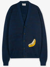 Men's Banana Jacquard Cardigan Blue - ACNE STUDIOS - BALAAN 3