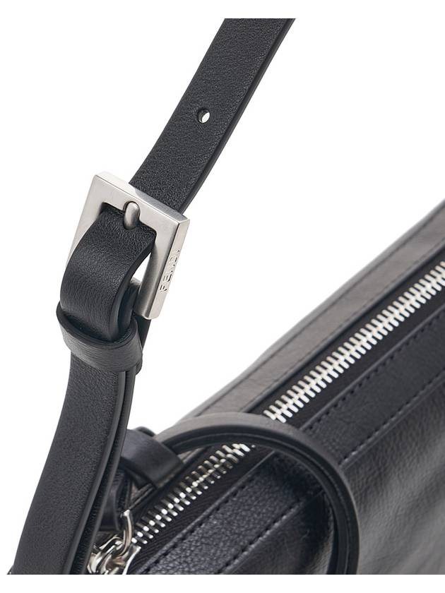 Simply Mini Leather Shoulder Bag Black - FENDI - BALAAN 8