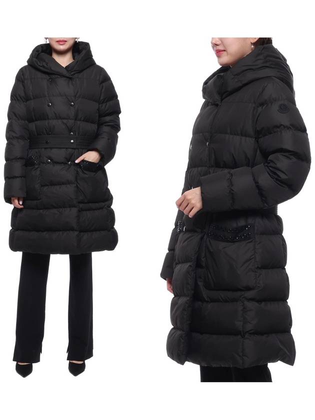 Aubigny Long Padding Black - MONCLER - BALAAN 3