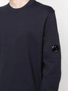 Diagonal Raised Fleece Sweatshirt Navy - CP COMPANY - BALAAN 3